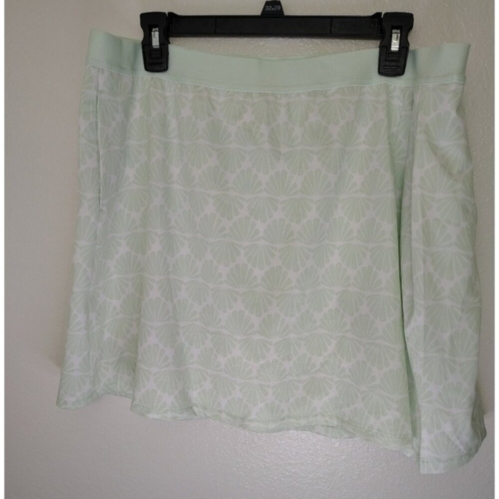 Lady Hagen Women's Light Green Floral Skort Sz XL